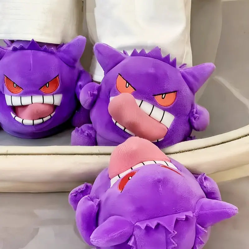 Gengar Plush Slippers – Cozy Winter Indoor Slippers for Home