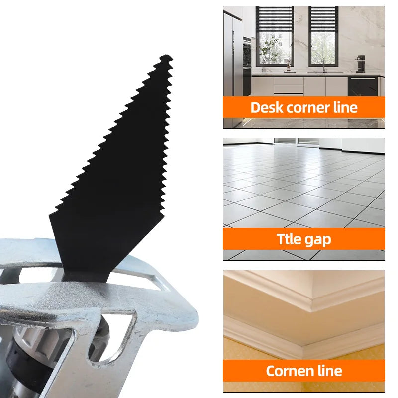 Grout Remover Blades 3pcs High Carbon Steel Reciprocating Saw