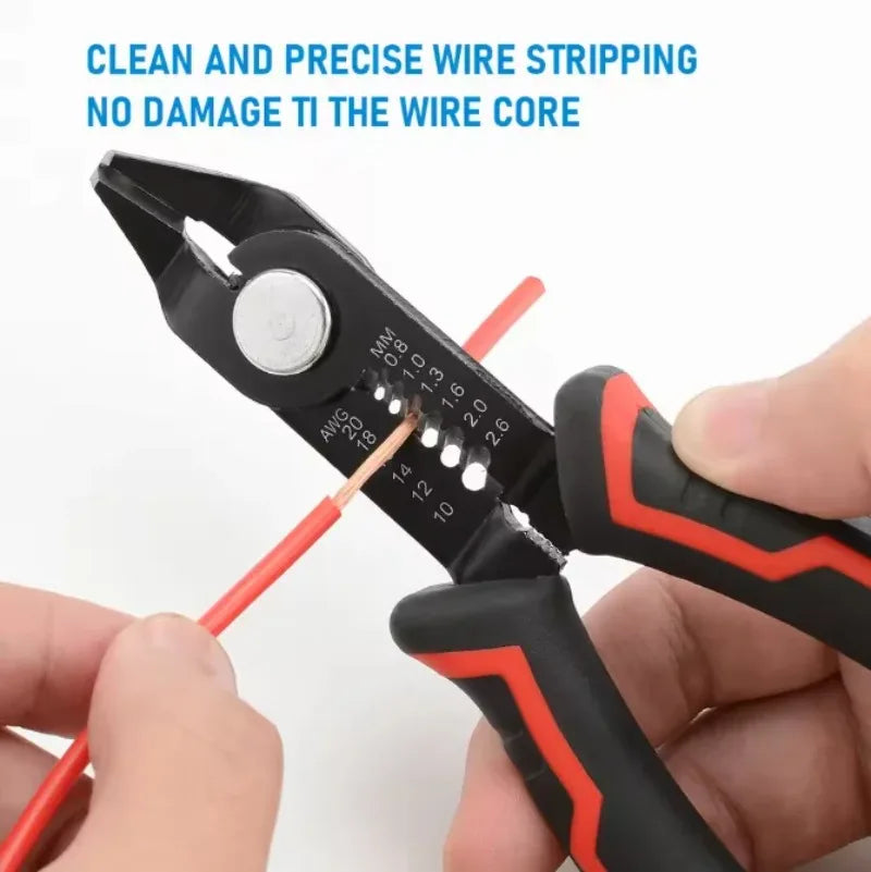 Mini Wire Cutter Pliers - Diagonal Cutting Wire Stripper Electrical Hand Tool, Spring Loaded