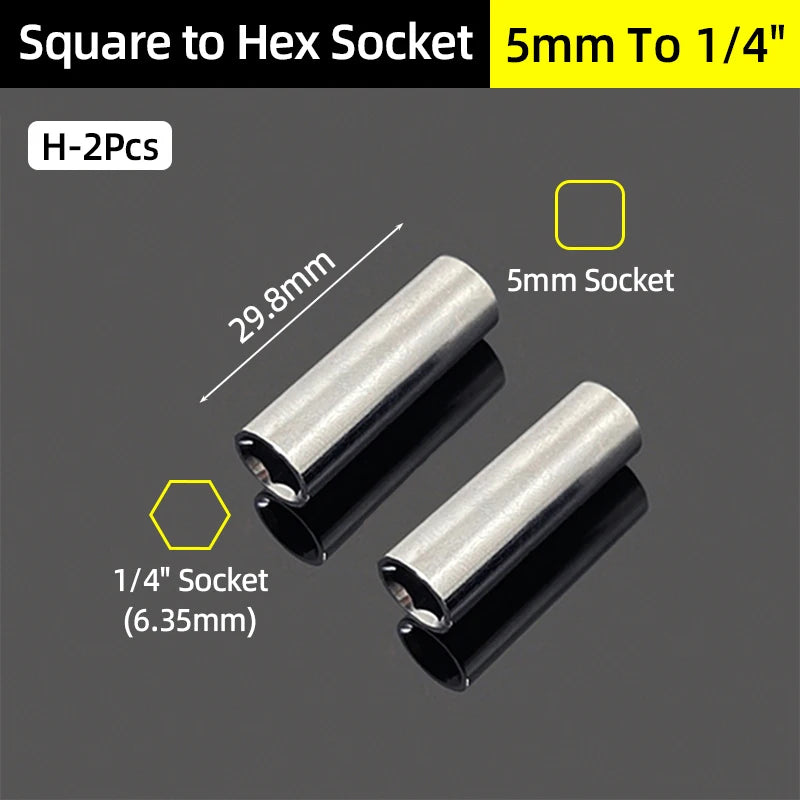 Socket Adapter Converter Set Ratchet Drive Reducer Kit
