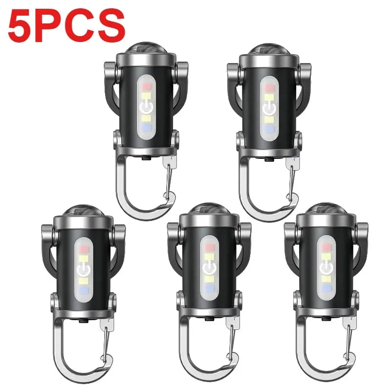 Mini COB LED Carabiner Light – Portable Hanging Work Light for Camping & Repairs