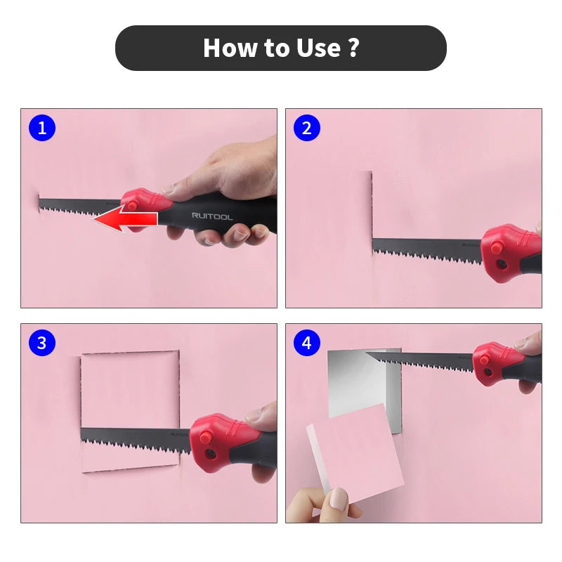 6 Inch Folding Drywall Jab Saw Compact Wall Cutting Tool
