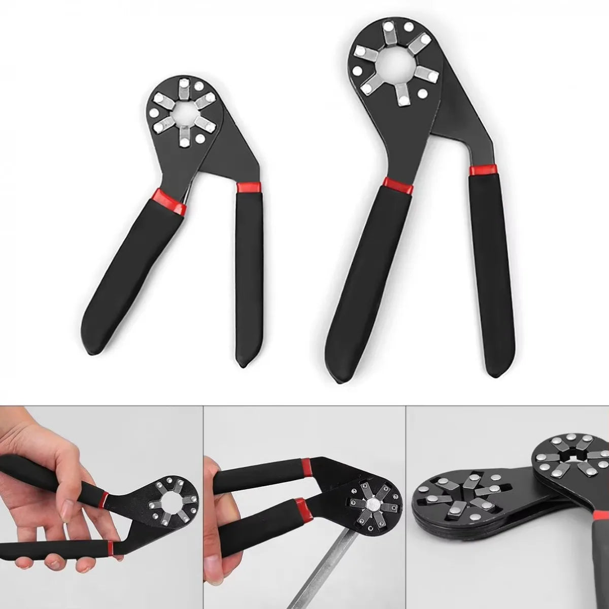 6/8 Inch Adjustable Magic Wrench Multifunction Hex Socket Spanner Household Hand Tool