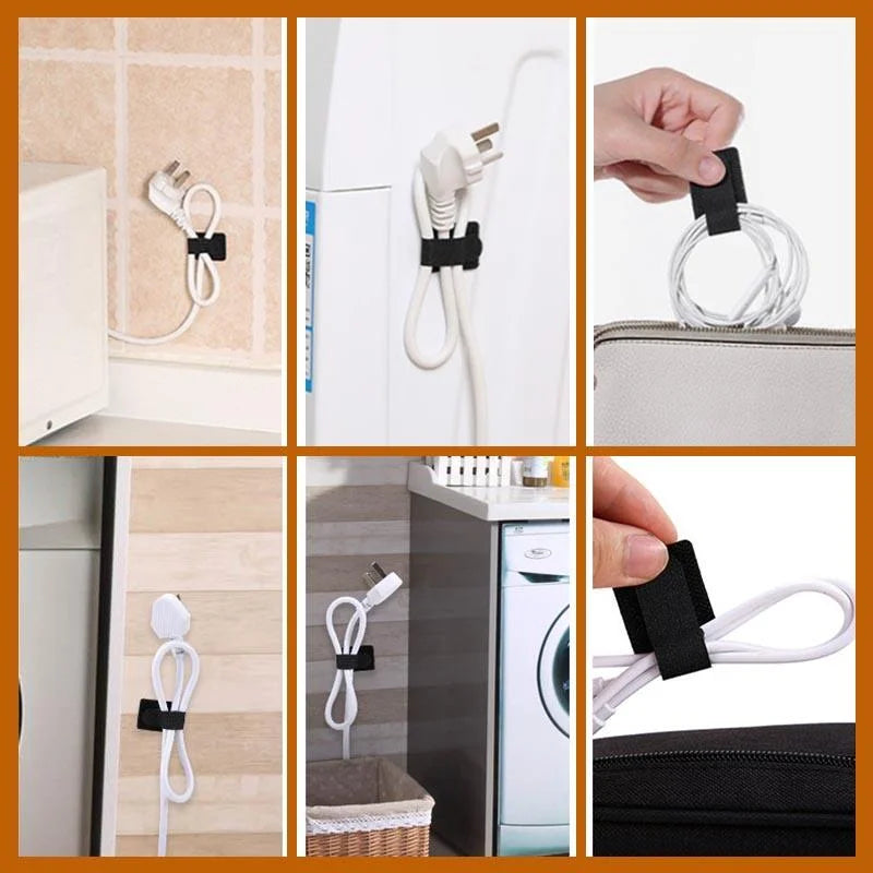 Releasable Cable Ties, Reusable Zip Ties for Wire & Cord Organizing