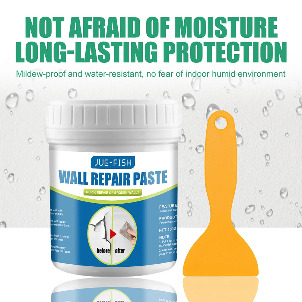 Wall Mending Agent Drywall Repair Kit with Scraper, Fast Crack Filler