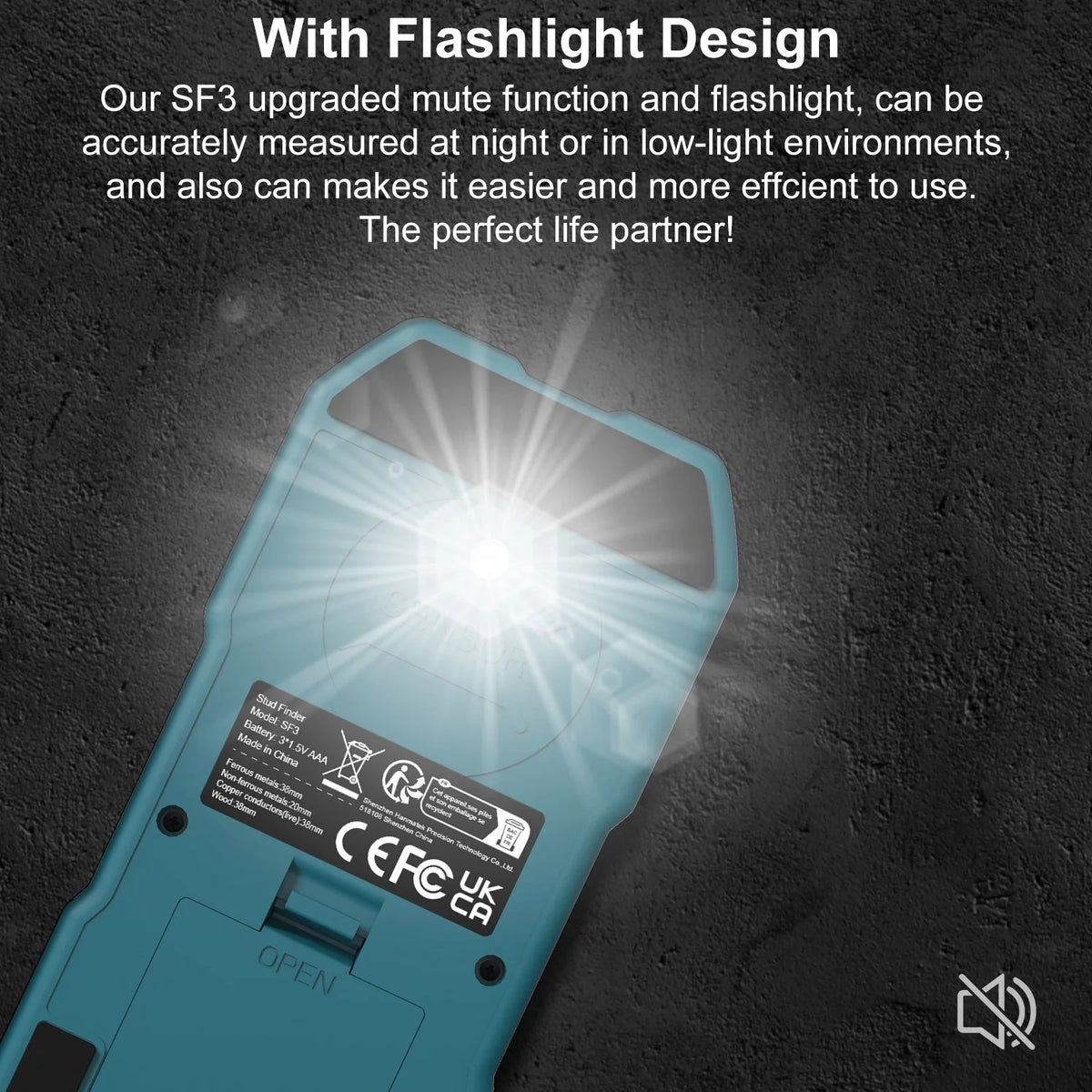4-in-1 Stud Finder Wall Scanner for Wood, Metal & Live Wire Detection