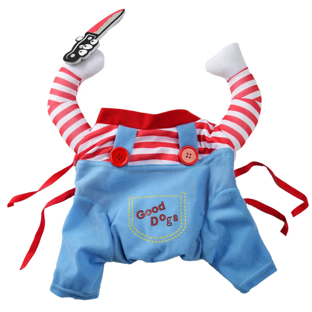 Halloween Pet Costume for Dogs and Cats, Funny Cosplay Pullover Outfit