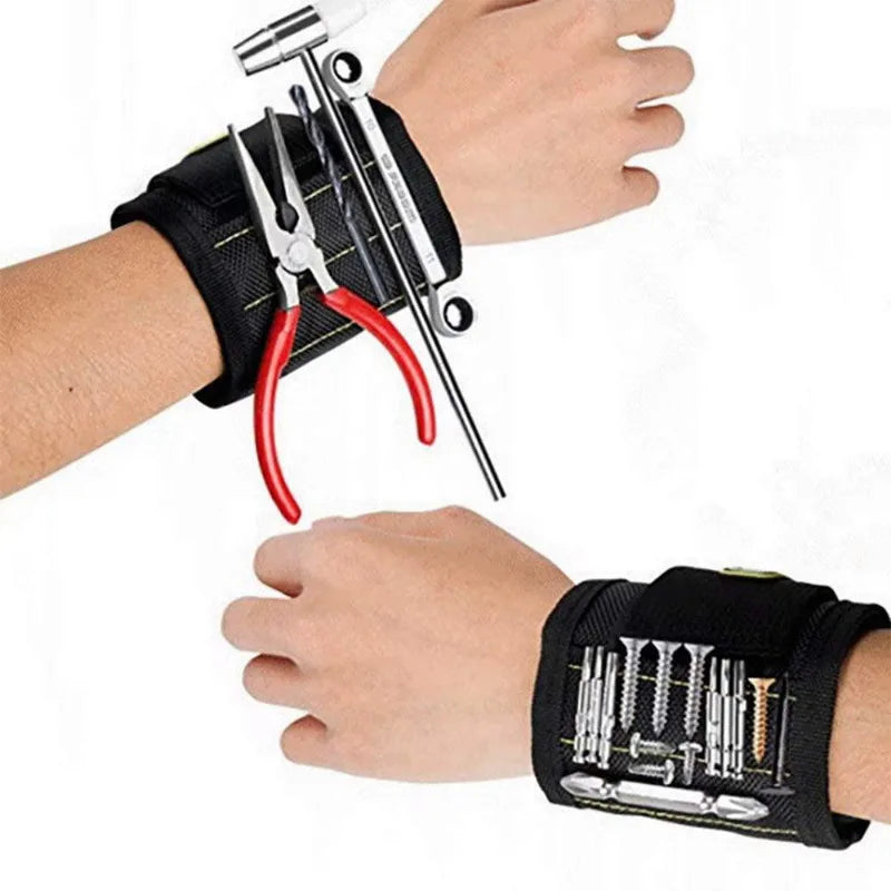 Magnetic Wristband for Screws, Nails & Drill Bits - Hands-Free Tool Holder Wrist Band