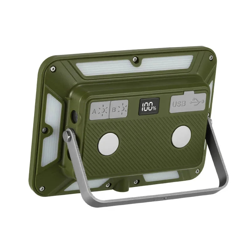 Magnetic Rechargeable LED Work Light - Super Bright Floodlight for Garage, Job Site & Camping