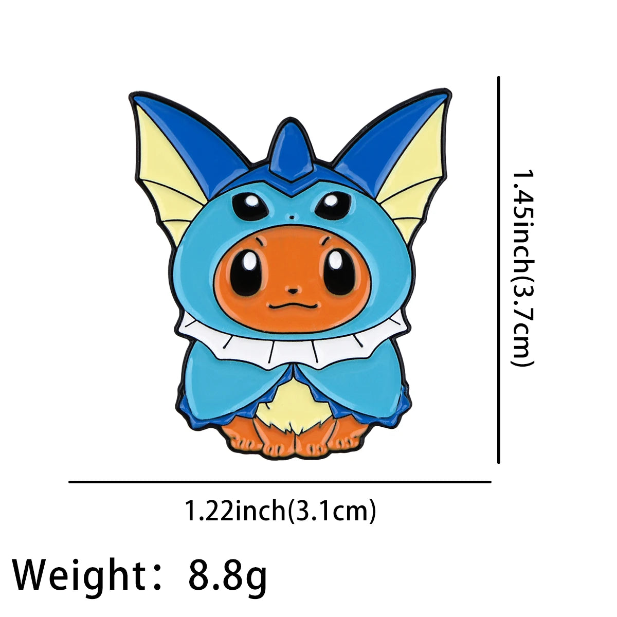 Cute Eevee Evolution Enamel Pins – Kawaii Cartoon Character Brooch Set for Backpacks, Jackets & Lapels