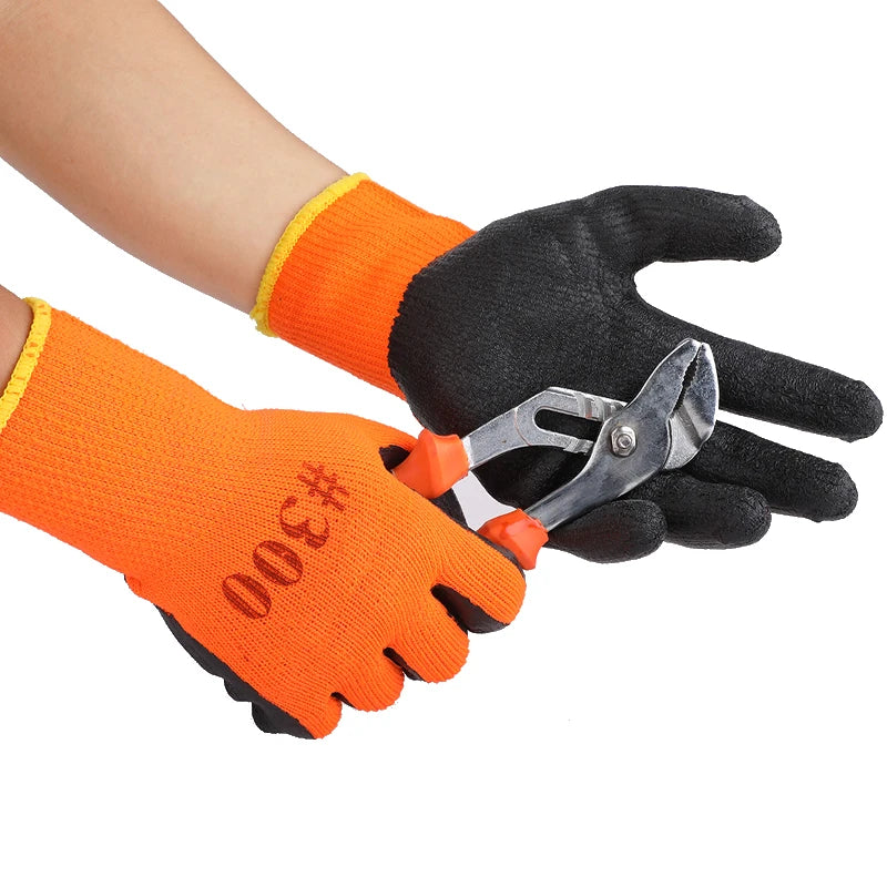 Waterproof Thermal Work Gloves, Winter Anti-Slip Garden & Builder Gloves