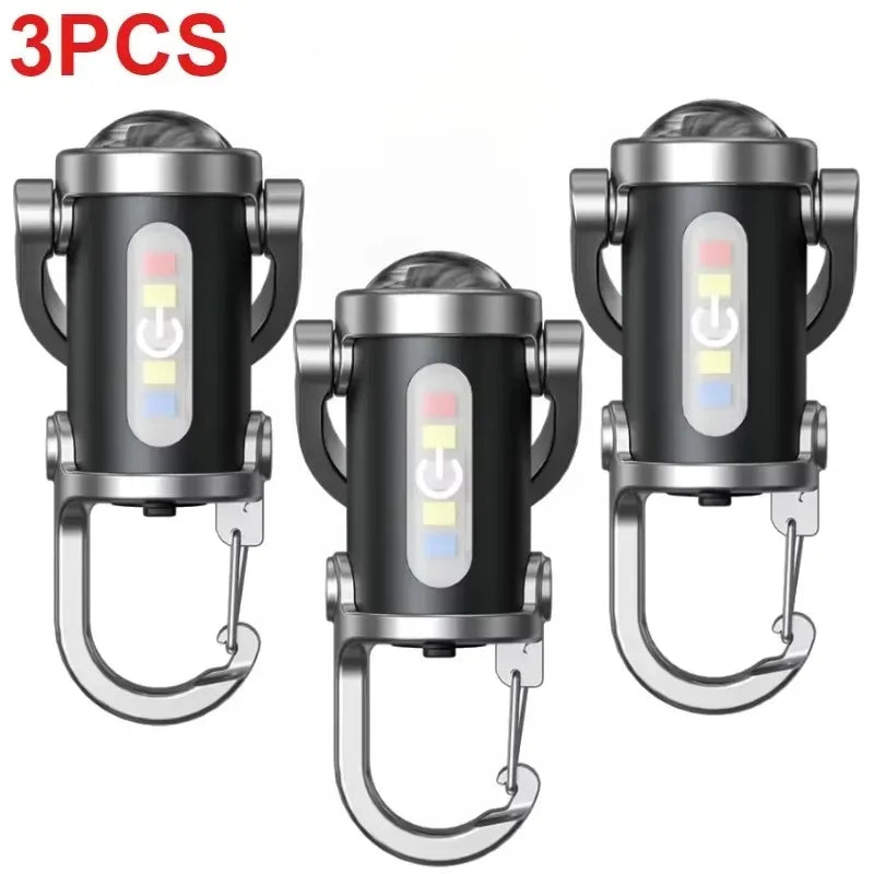 Mini COB LED Carabiner Light – Portable Hanging Work Light for Camping & Repairs