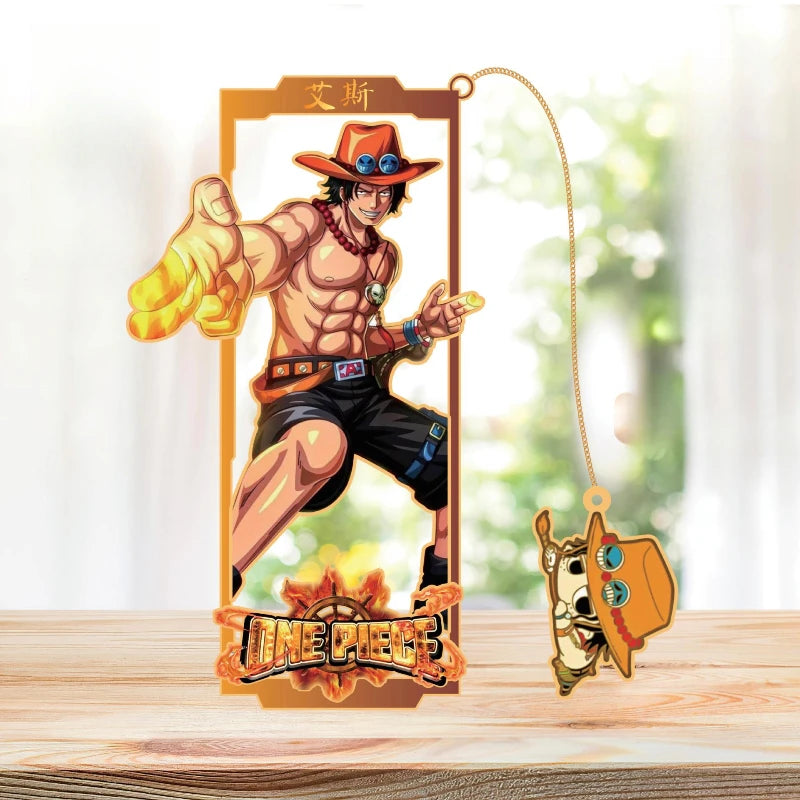 One Piece Metal Hollow Bookmark – Anime Character Page Marker for Readers & Fans