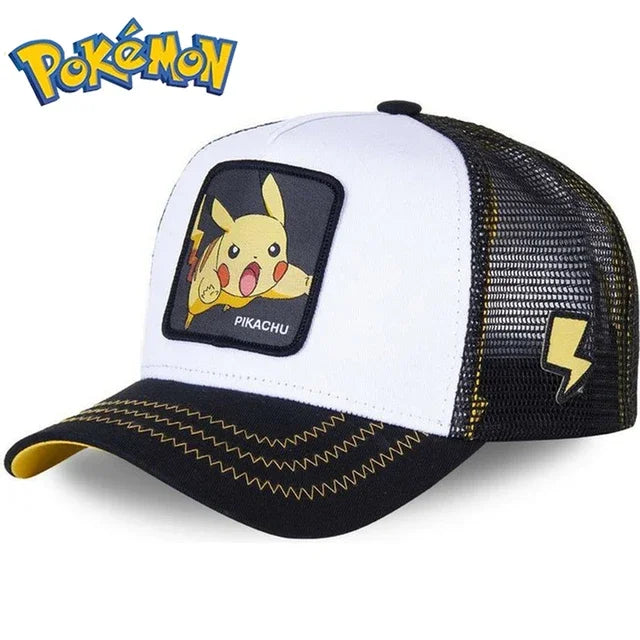 Pokémon Pikachu Baseball Cap – Adjustable Anime Cartoon Snapback Hat for Kids, Women & Men
