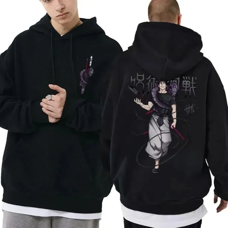 Jujutsu Kaisen Fushiguro Toji Graphic Hoodie - Anime Manga Streetwear Sweatshirt