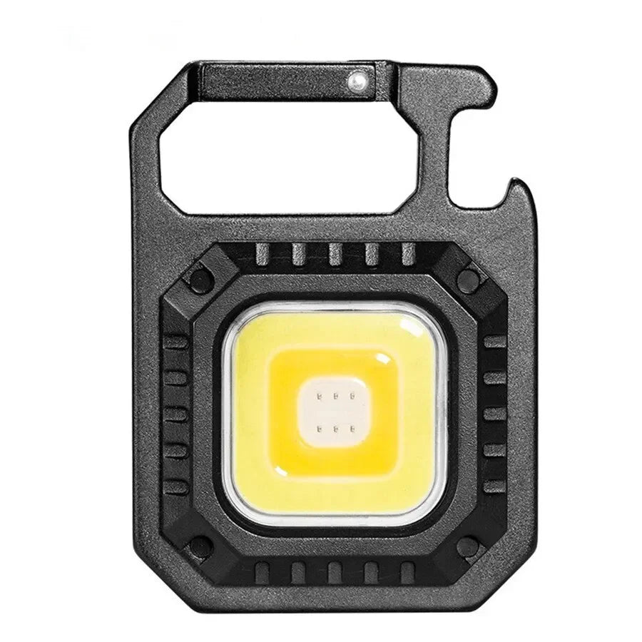 Mini Magnetic COB LED Work Light, USB Rechargeable Pocket Flashlight, 800 Lumens