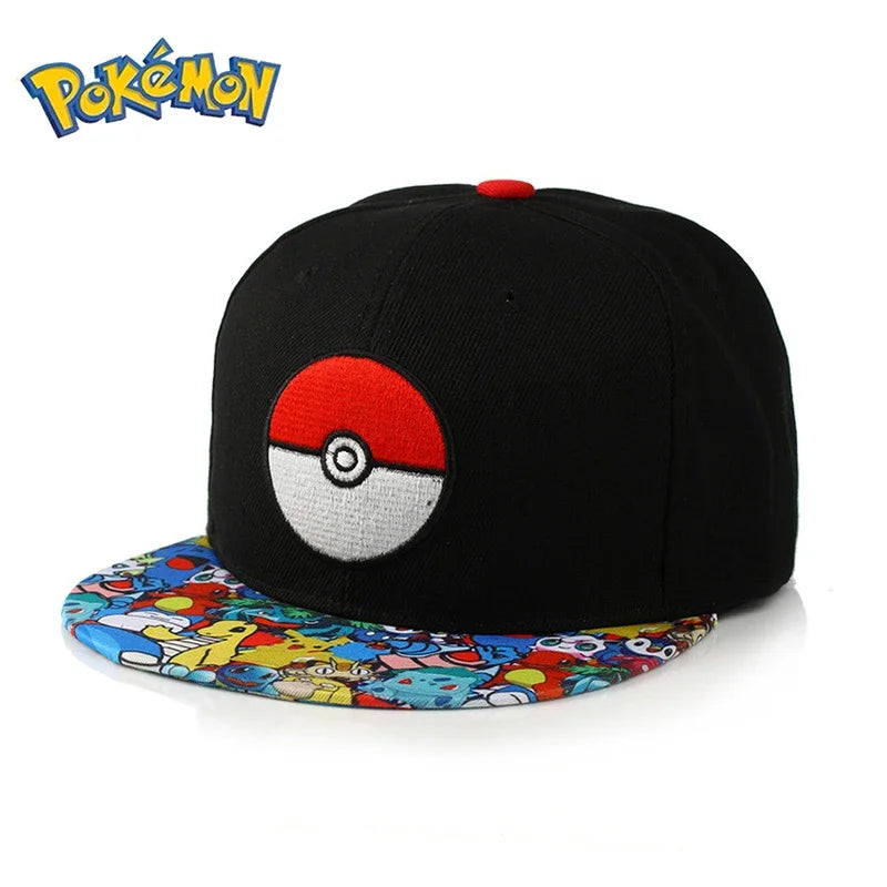 Pokémon Pikachu Baseball Cap – Adjustable Anime Cartoon Snapback Hat for Kids, Women & Men
