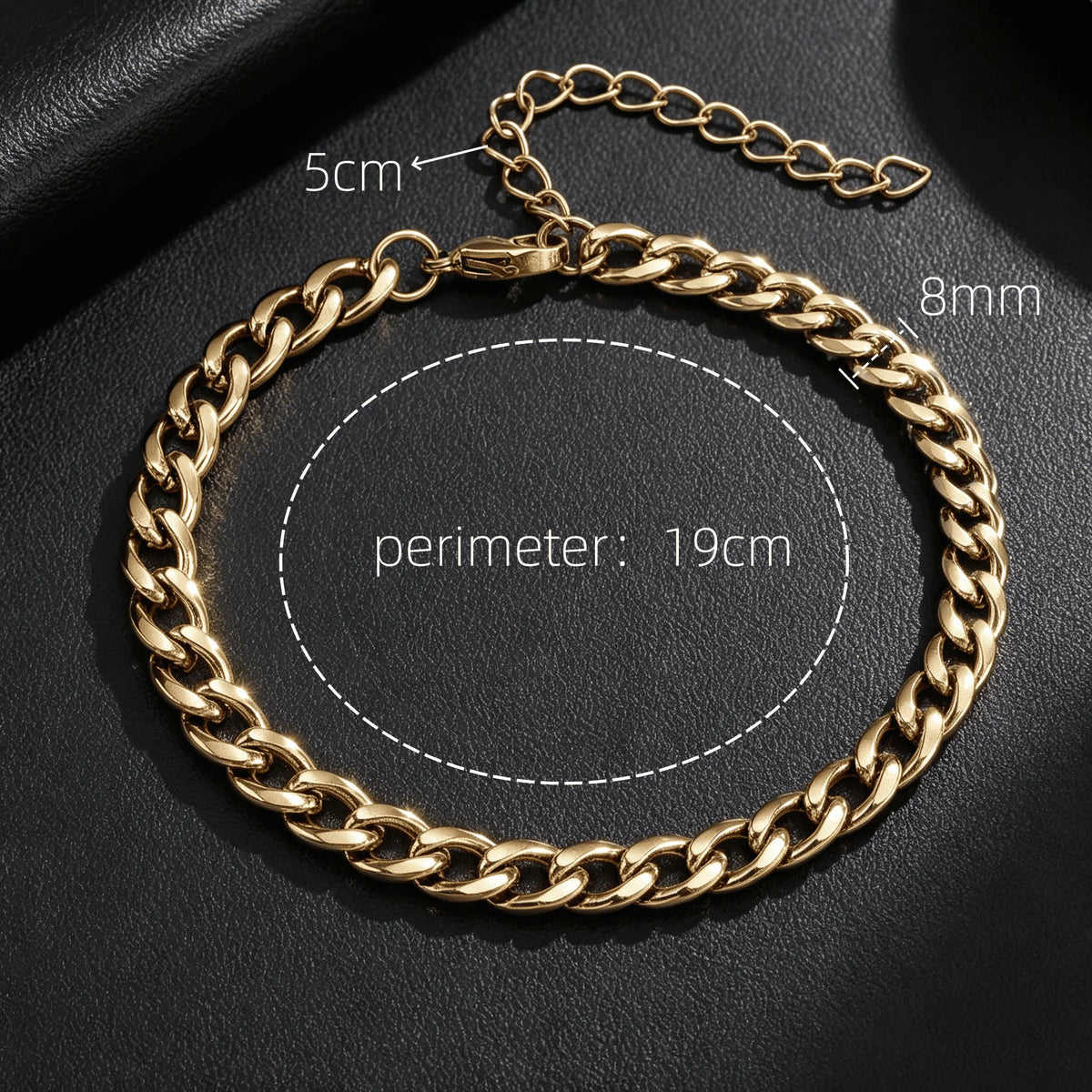 316L Stainless Steel Cuban Chain Bracelet and Necklace Set for Men – Gold and Silver Y2K Gothic Jewelry