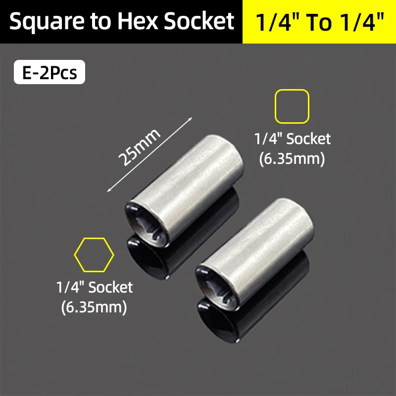 Socket Adapter Converter Set Ratchet Drive Reducer Kit