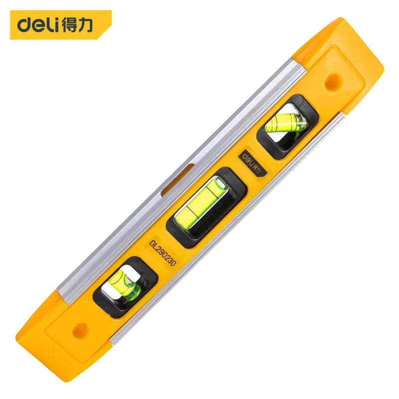 Magnetic Torpedo Spirit Level with 3 Vials, Shockproof Aluminum Bubble Level