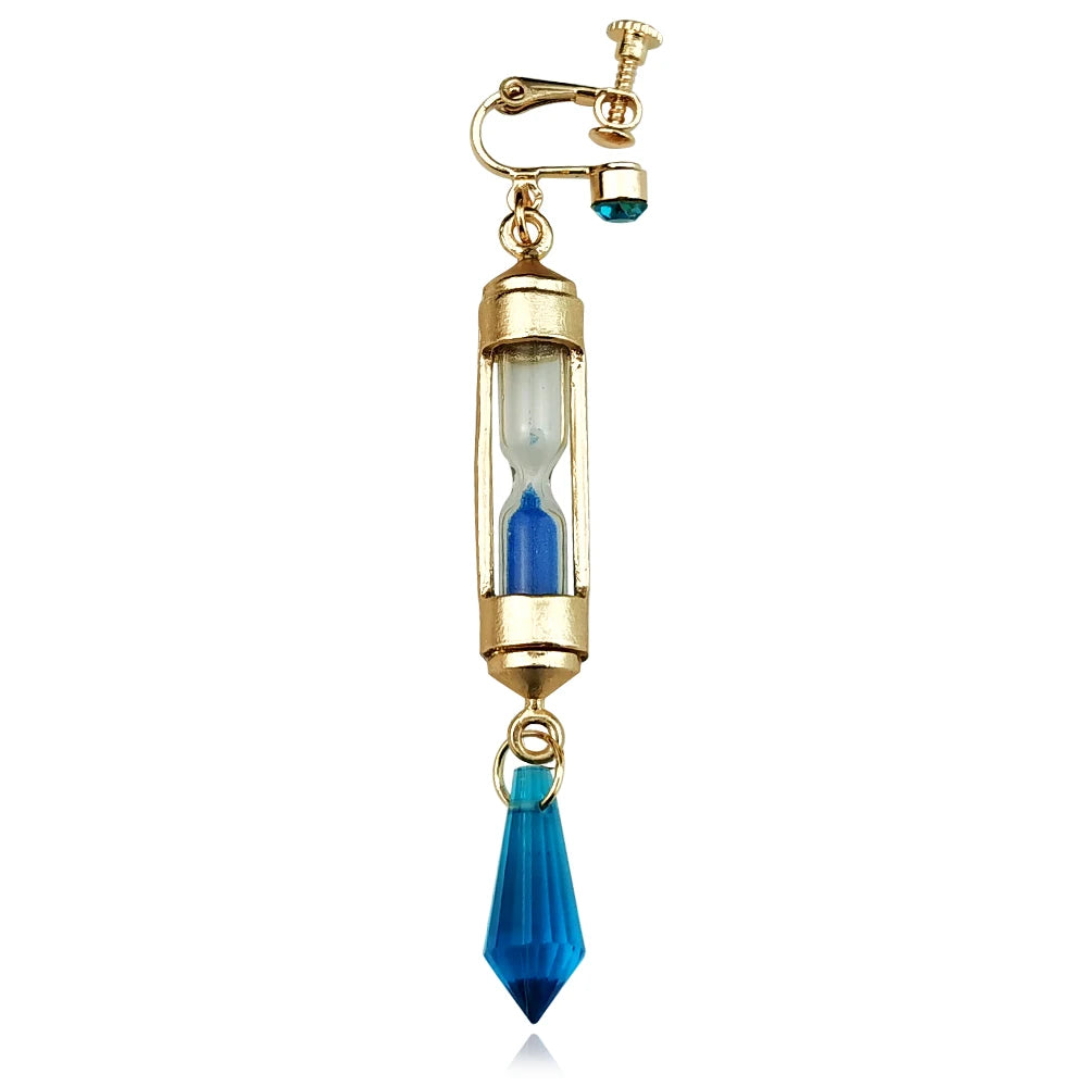 Vanitas Hourglass Anime Drop Earrings Ear Cuff Cosplay Jewelry Unisex Gift