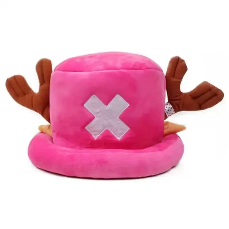 Tony Tony Chopper Hat – One Piece Plush Cosplay Hat, Soft Warm Kawaii Anime Beanie for Boys & Girls