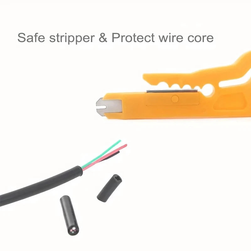 Wire Stripper Crimper Pliers, 2-Piece Multifunctional Cable Cutter Hand Tool Set
