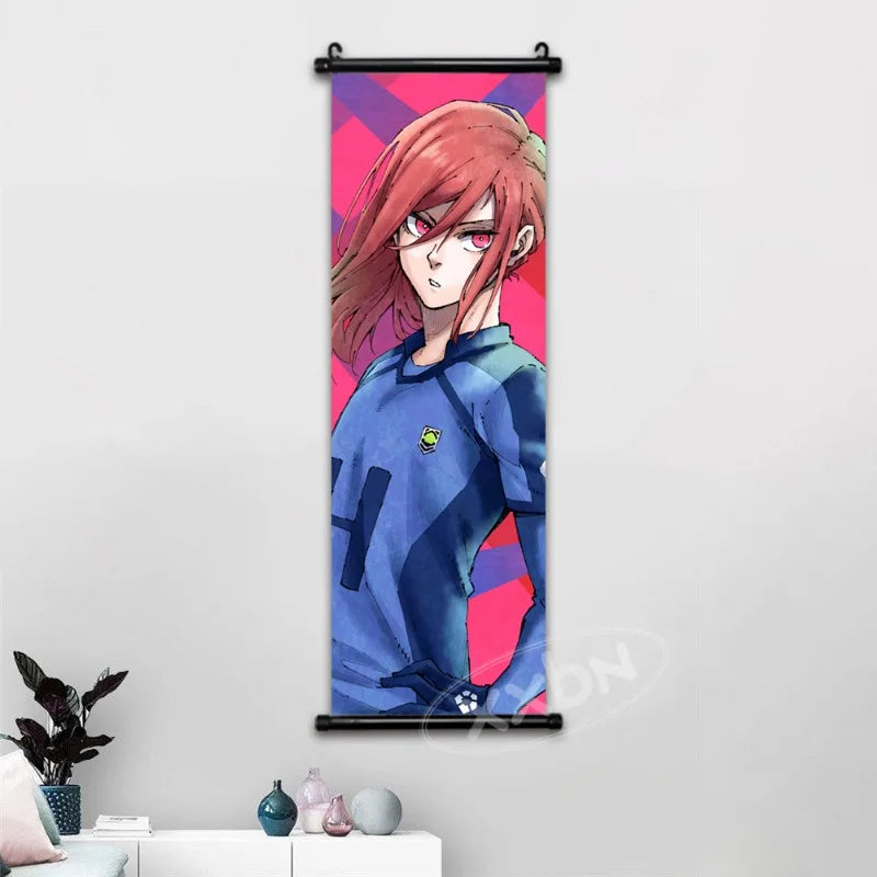 Blue Lock Anime Poster Canvas Wall Art Isagi Yoichi Chigiri Hyoma Home Decor