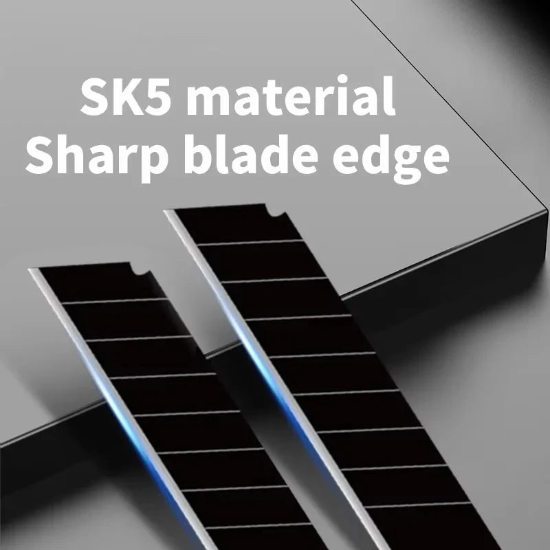 Utility Knife Blades 100mm Carbon Steel Replacement Cutter Pack