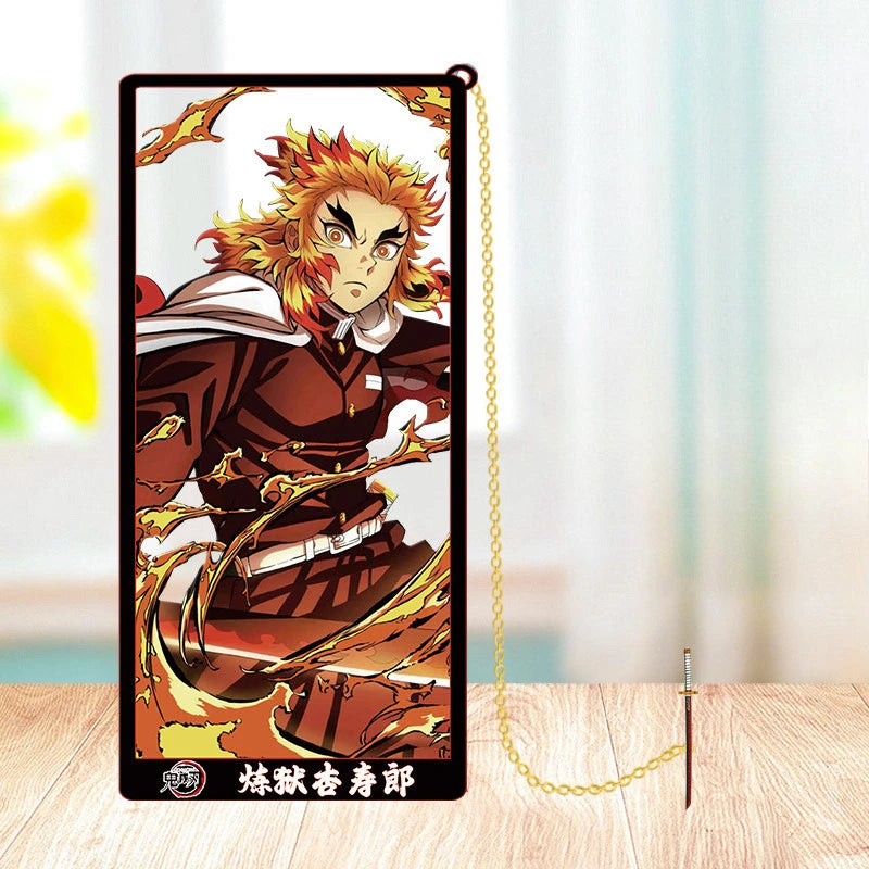 Demon Slayer Metal Bookmark Set – Anime Character Page Markers for Readers & Collectors