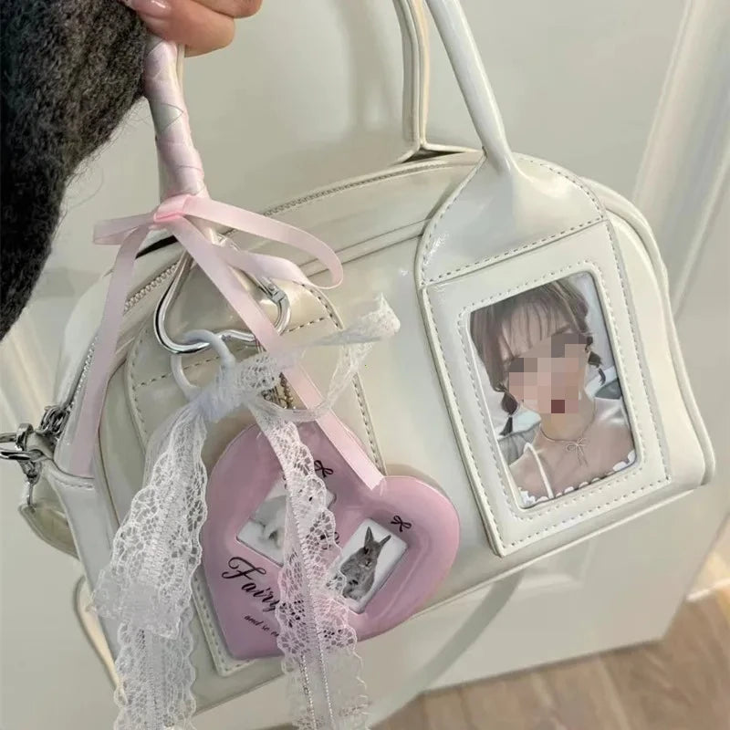 Y2K Transparent Ita Bag – Harajuku Korean Crossbody Shoulder Handbag for Women