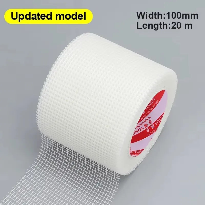 Self-Adhesive Fiberglass Mesh Tape 20M – Drywall Seam & Crack Repair Roll for Walls and Ceilings