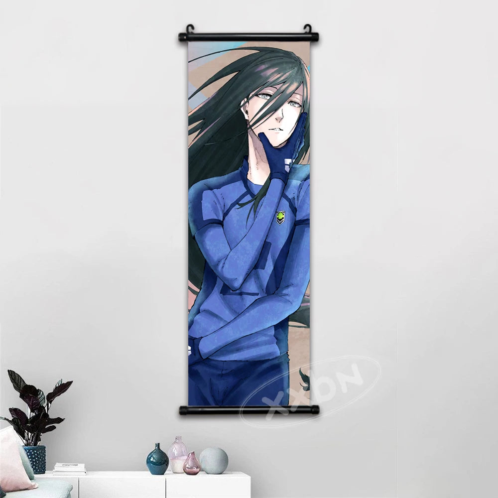 Blue Lock Anime Poster Canvas Wall Art Isagi Yoichi Chigiri Hyoma Home Decor