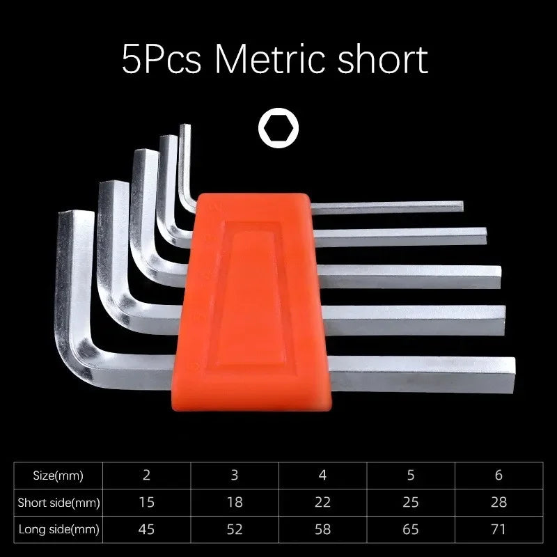 Metric Allen Wrench Set Hex Key Kit 5 8 11 Piece