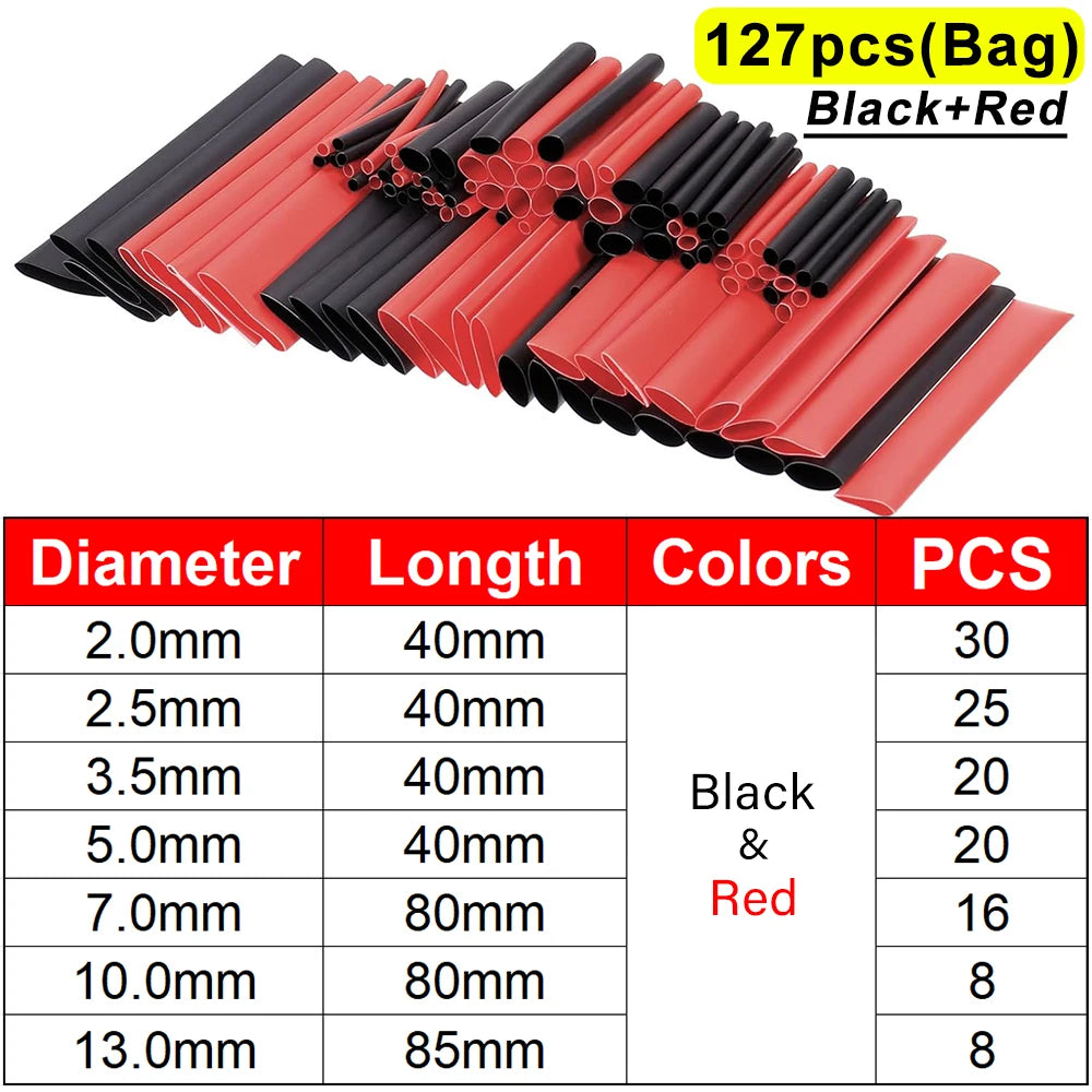 Heat Shrink Tube Kit Assorted Electrical Wire Insulation Sleeving