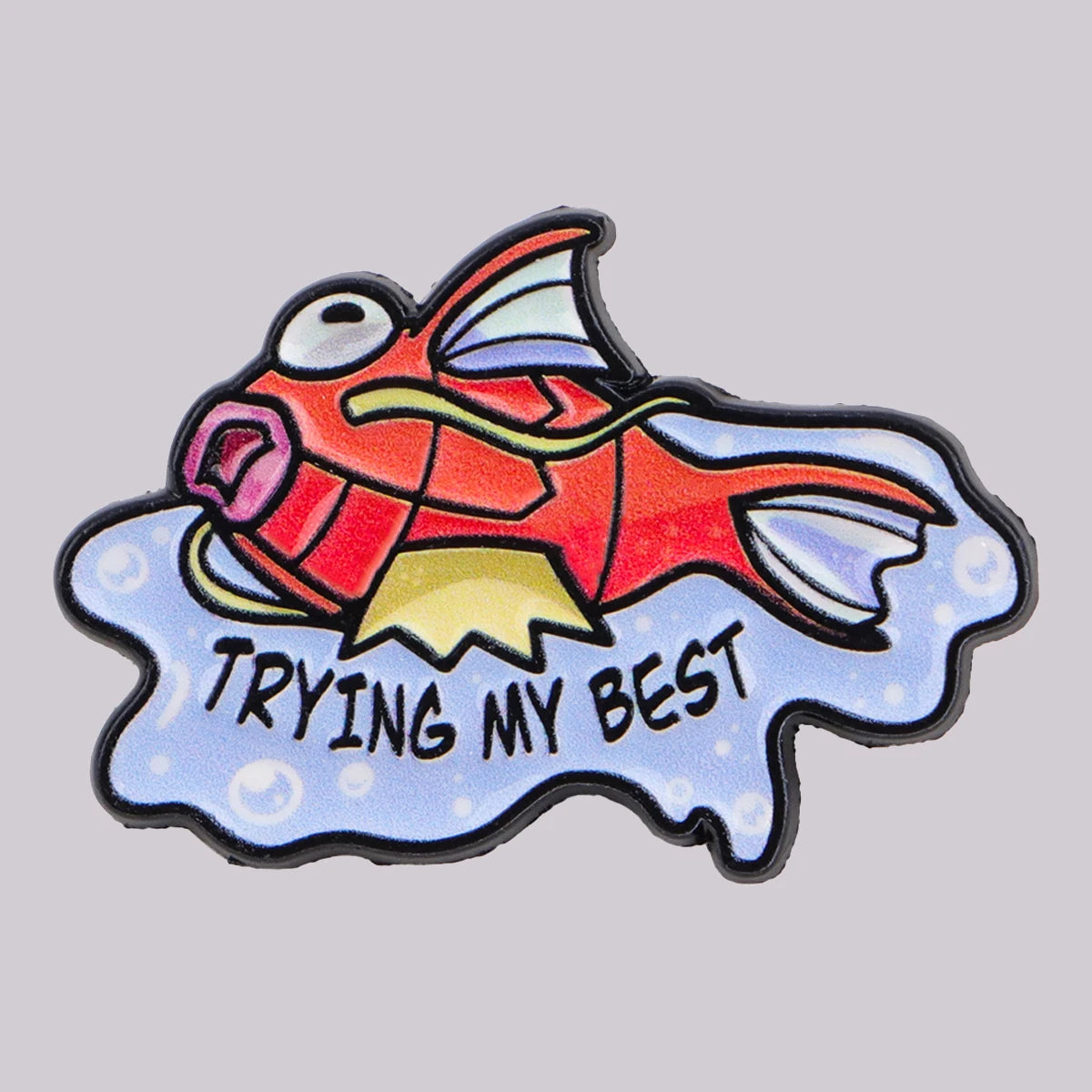 Cute Red Fish Enamel Pin – Cartoon Anime Lapel Pin Brooch for Backpacks, Jackets and Hats