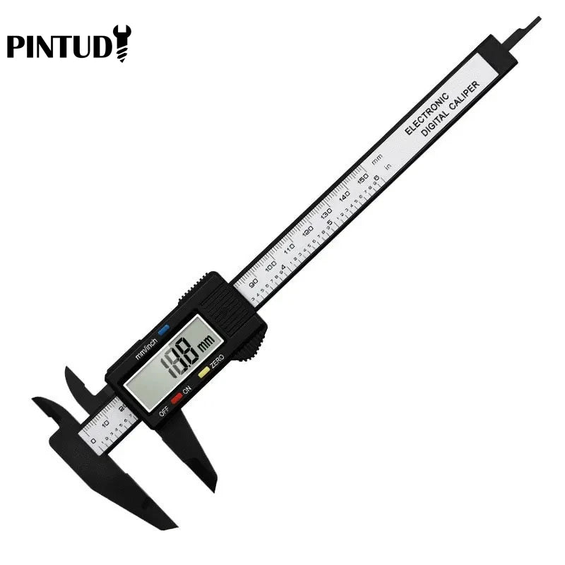 Plastic Vernier Caliper 0-150mm - Pocket Measuring Ruler for DIY & Woodworking