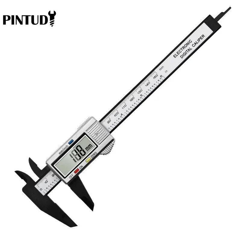 Plastic Vernier Caliper 0-150mm - Pocket Measuring Ruler for DIY & Woodworking