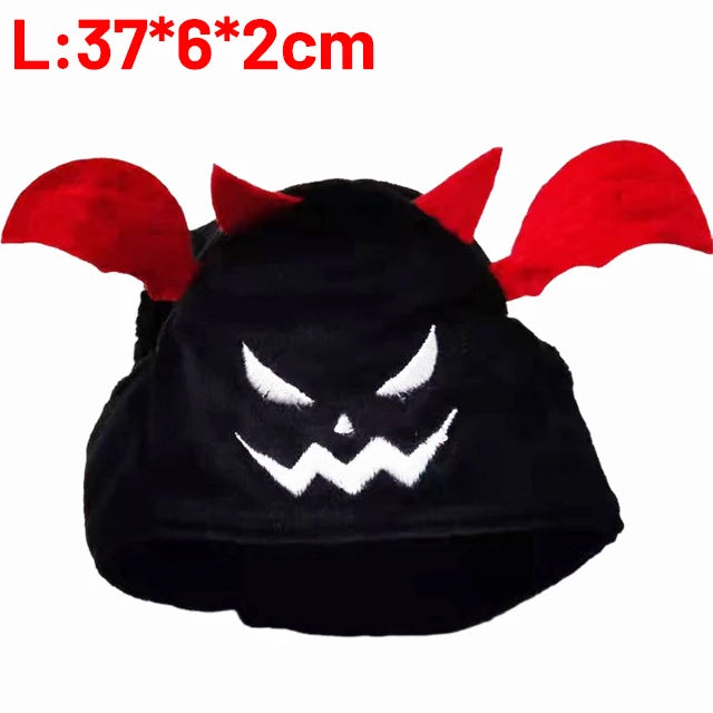 Halloween Pet Devil Pumpkin Headset - Funny Dog Cat Costume Hat Headgear
