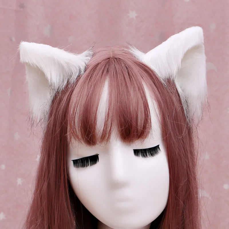 Lolita Gothic Cat Ears Headband - Kawaii Anime Cosplay Hair Accessory