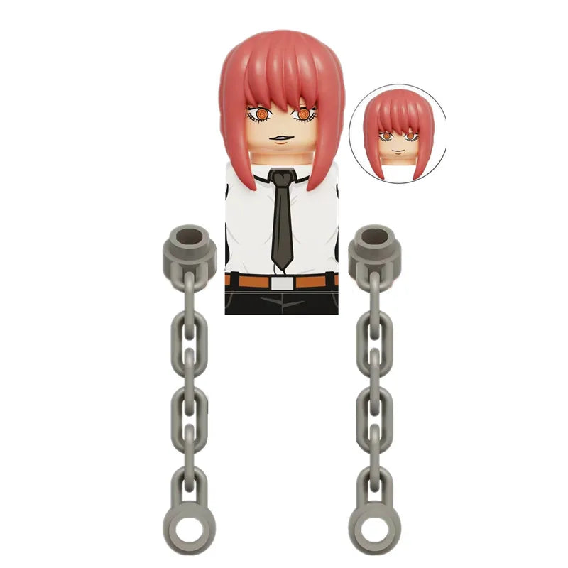 Chainsaw Man Building Block Figures, Mini Anime Brick Minifigs Collectible Gift