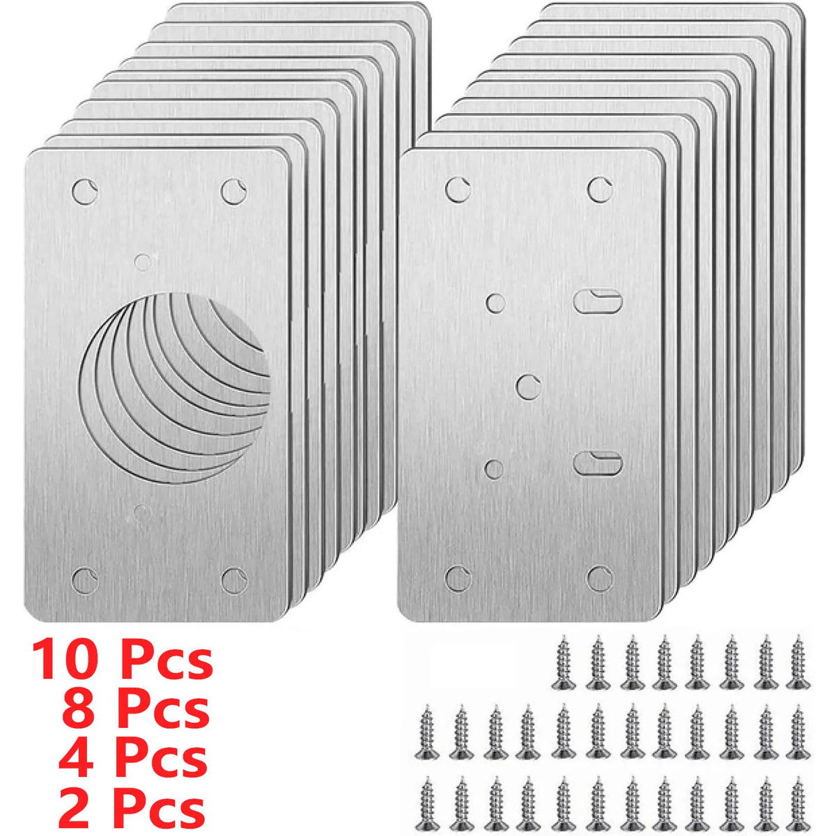 Cabinet Hinge Repair Plate Kit Door Mount Fix Hardware