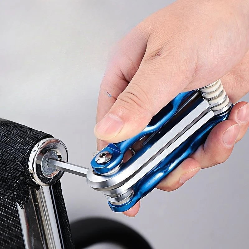 Portable Folding Hex Wrench Set - Metric Allen Key and Torx Spanner Hand Tool