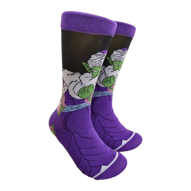 Bandai Dragon Ball Mid-Tube Socks – Anime Cartoon Cotton Crew Socks for Men