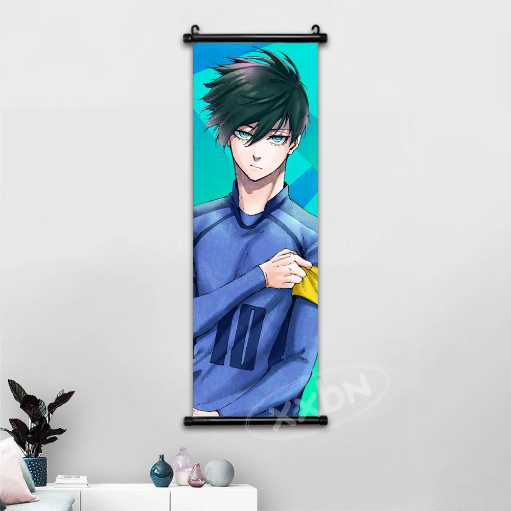 Blue Lock Anime Poster Canvas Wall Art Isagi Yoichi Chigiri Hyoma Home Decor
