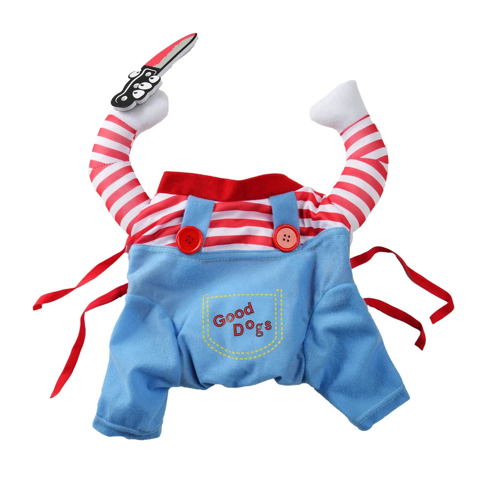 Halloween Pet Costume for Dogs and Cats, Funny Cosplay Pullover Outfit