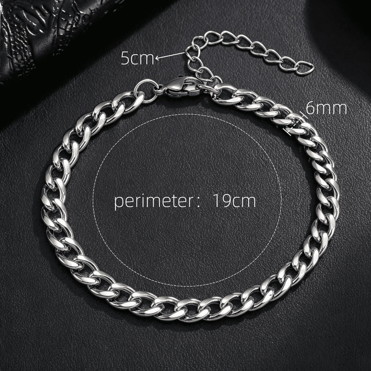 316L Stainless Steel Cuban Chain Bracelet and Necklace Set for Men – Gold and Silver Y2K Gothic Jewelry