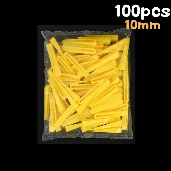 Tile Leveling Spacer Clips 100pcs, Reusable 5/6/10mm Wedge Tile Spacers