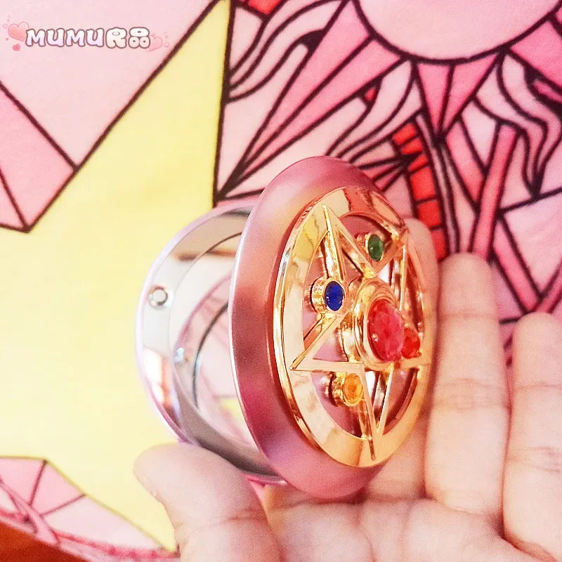Sailor Moon Compact Mirror - Anime Magic Wand Folding Travel Makeup Mirror