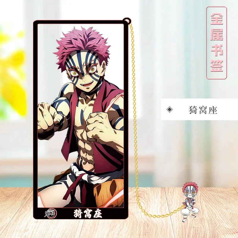 Demon Slayer Metal Bookmark Set – Anime Character Page Markers for Readers & Collectors